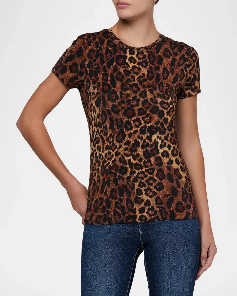 L'Agence Ressi Leopard-Print T-Shirt | Thumbnail 4 L'Agence Ressi Leopard-Print T-Shirt | Thumbnail 4