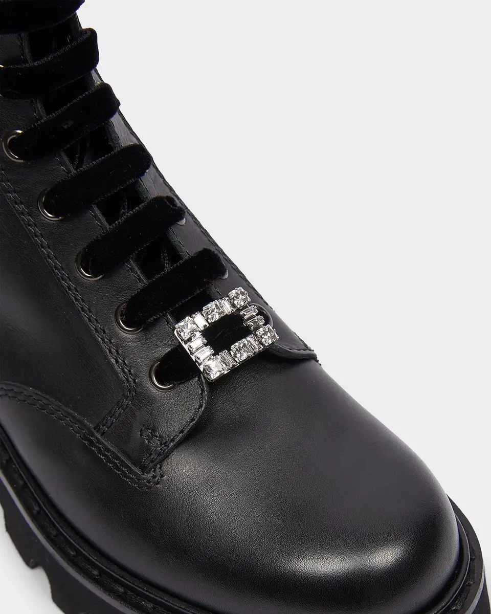 Roger Vivier Viv Rangers Truck Charms 20MM Leather Booties | Thumbnail 3 Roger Vivier Viv Rangers Truck Charms 20MM Leather Booties | Thumbnail 3