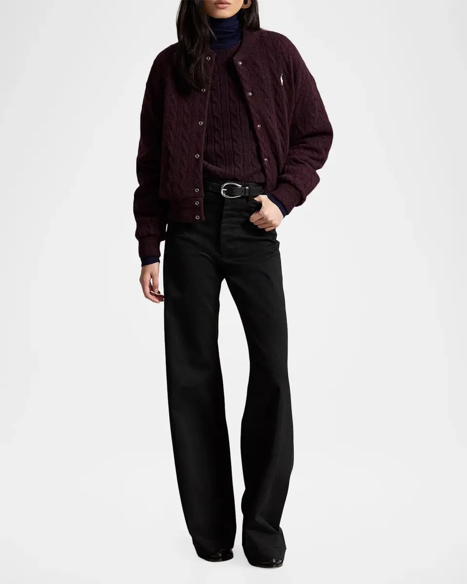 Polo Ralph Lauren Cable-Knit Wool-Cashmere Jacket | Thumbnail 2 Polo Ralph Lauren Cable-Knit Wool-Cashmere Jacket | Thumbnail 2