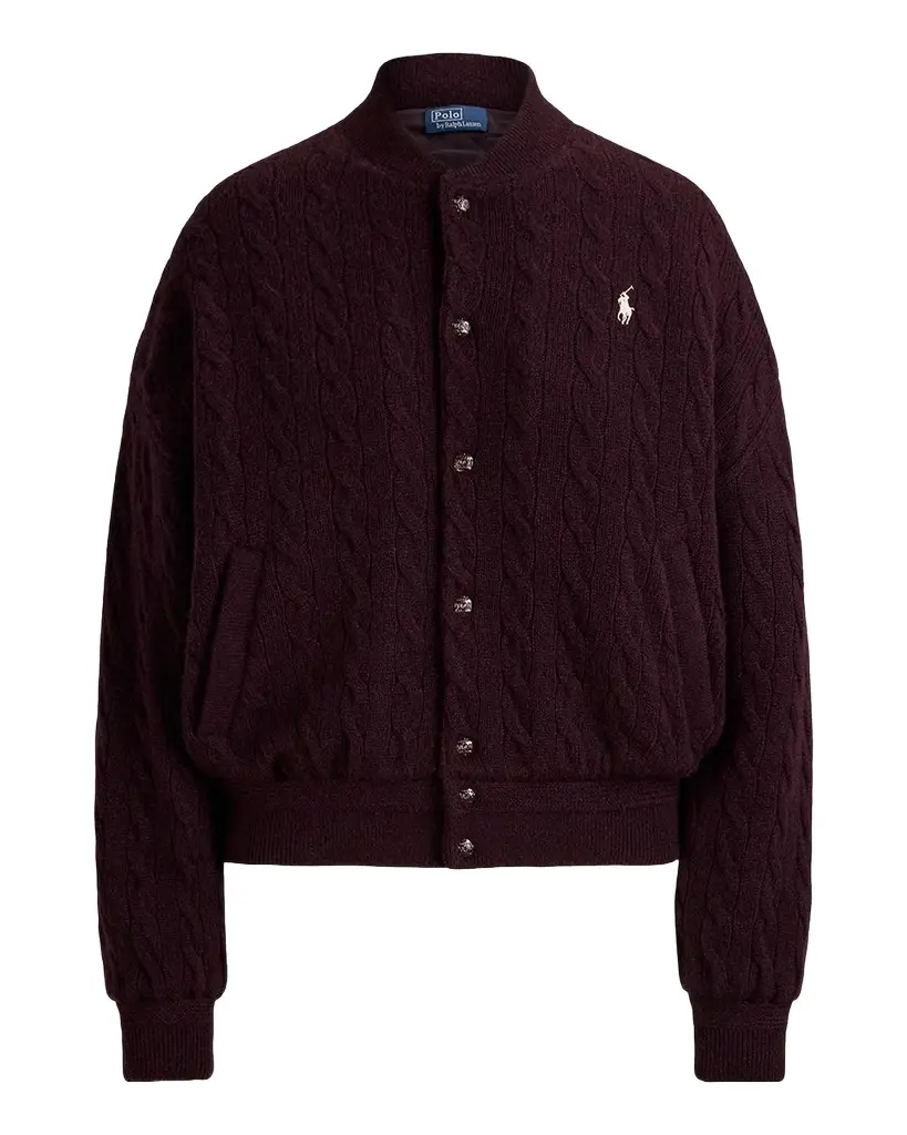 Cable-Knit Wool-Cashmere Jacket