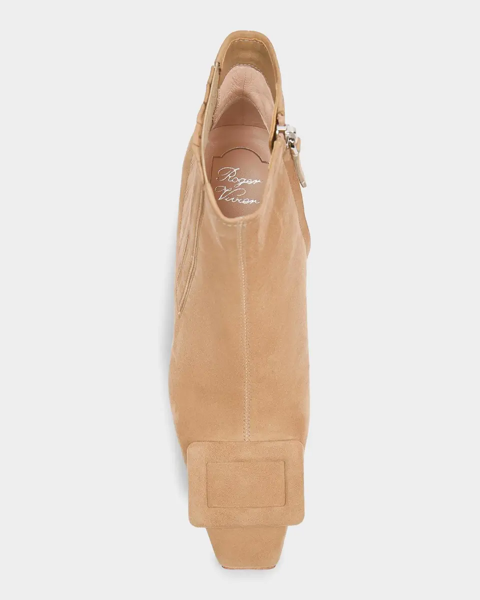 Roger Vivier Belle Vivier 60MM Suede Boots | Thumbnail 4 Roger Vivier Belle Vivier 60MM Suede Boots | Thumbnail 4