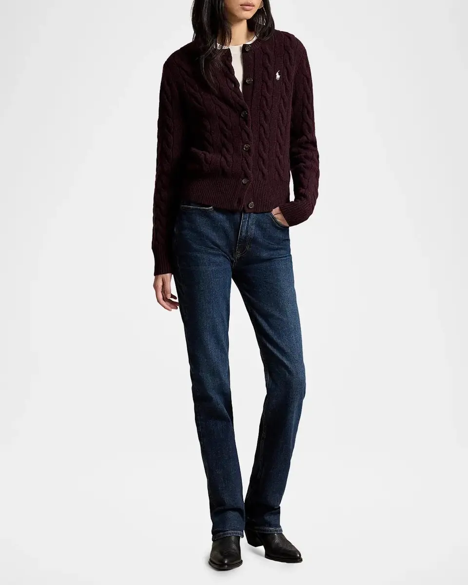 Polo Ralph Lauren Cable-Knit Wool-Cashmere Cardigan | Thumbnail 2