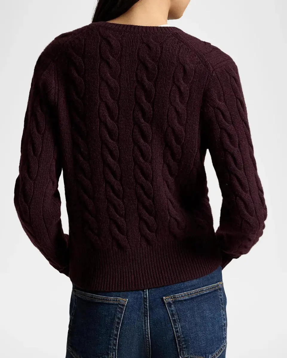 Polo Ralph Lauren Cable-Knit Wool-Cashmere Cardigan | Thumbnail 3