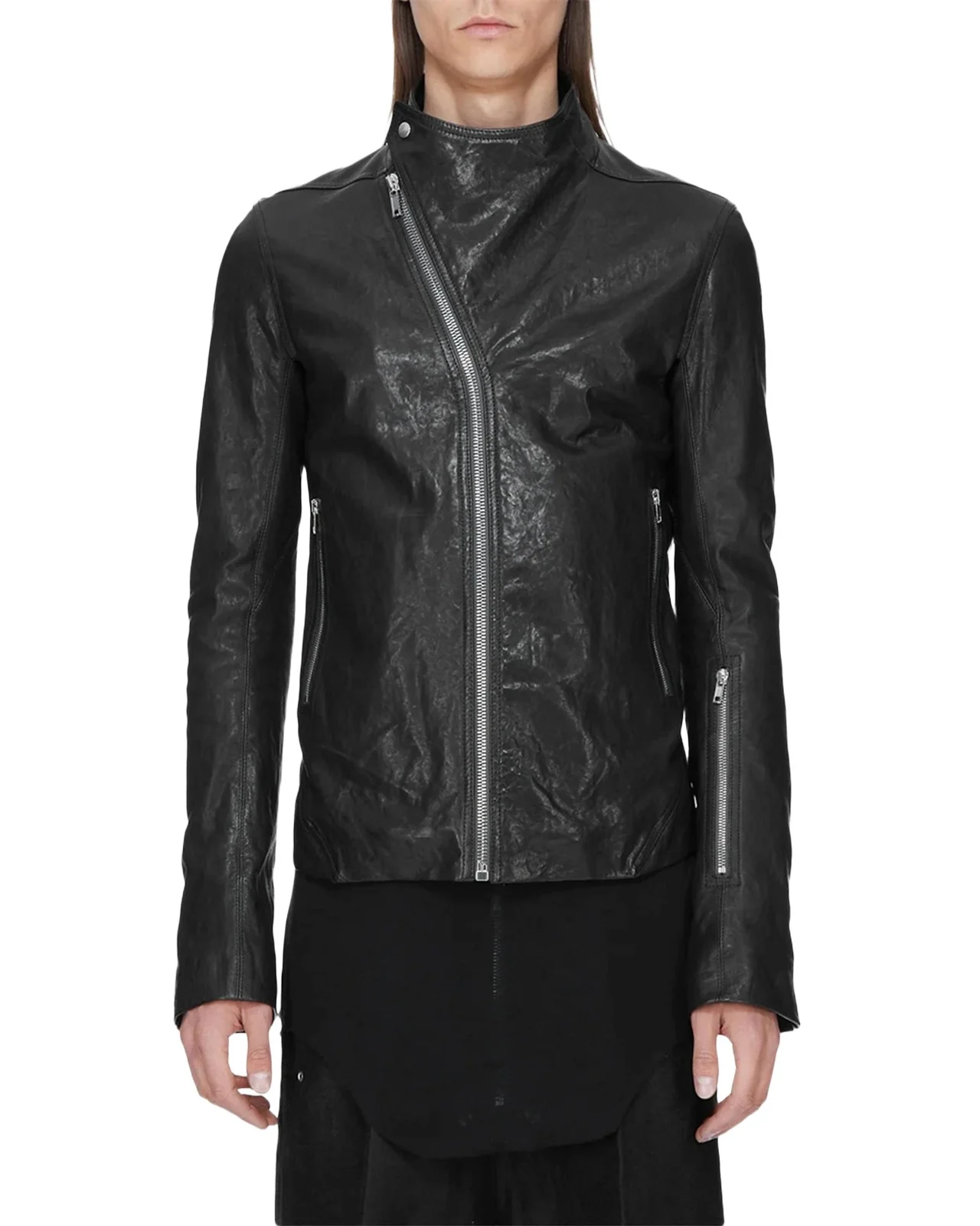 Rick Owens Men's Release Leather Jacket