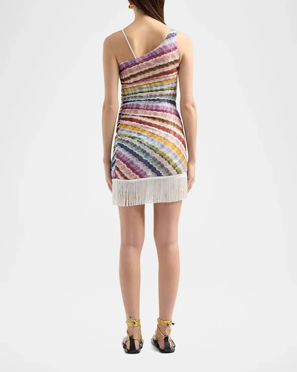 Missoni Tie-Dye Stripe One-Shoulder Mini Dress | Thumbnail 3