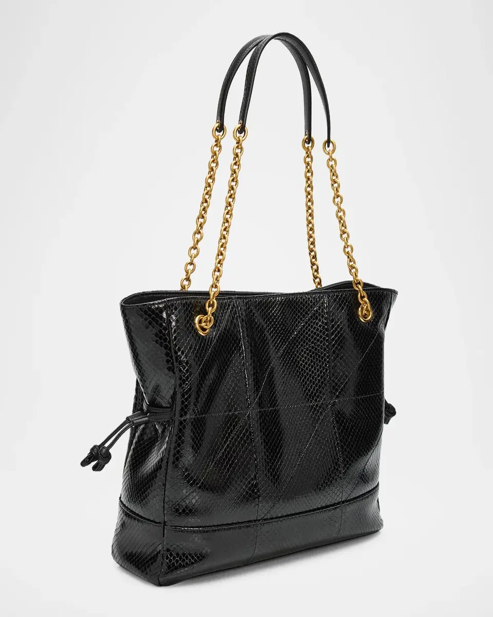 Saint Laurent Jamie Snakeskin Shopping Tote Bag | Thumbnail 3 Saint Laurent Jamie Snakeskin Shopping Tote Bag | Thumbnail 3
