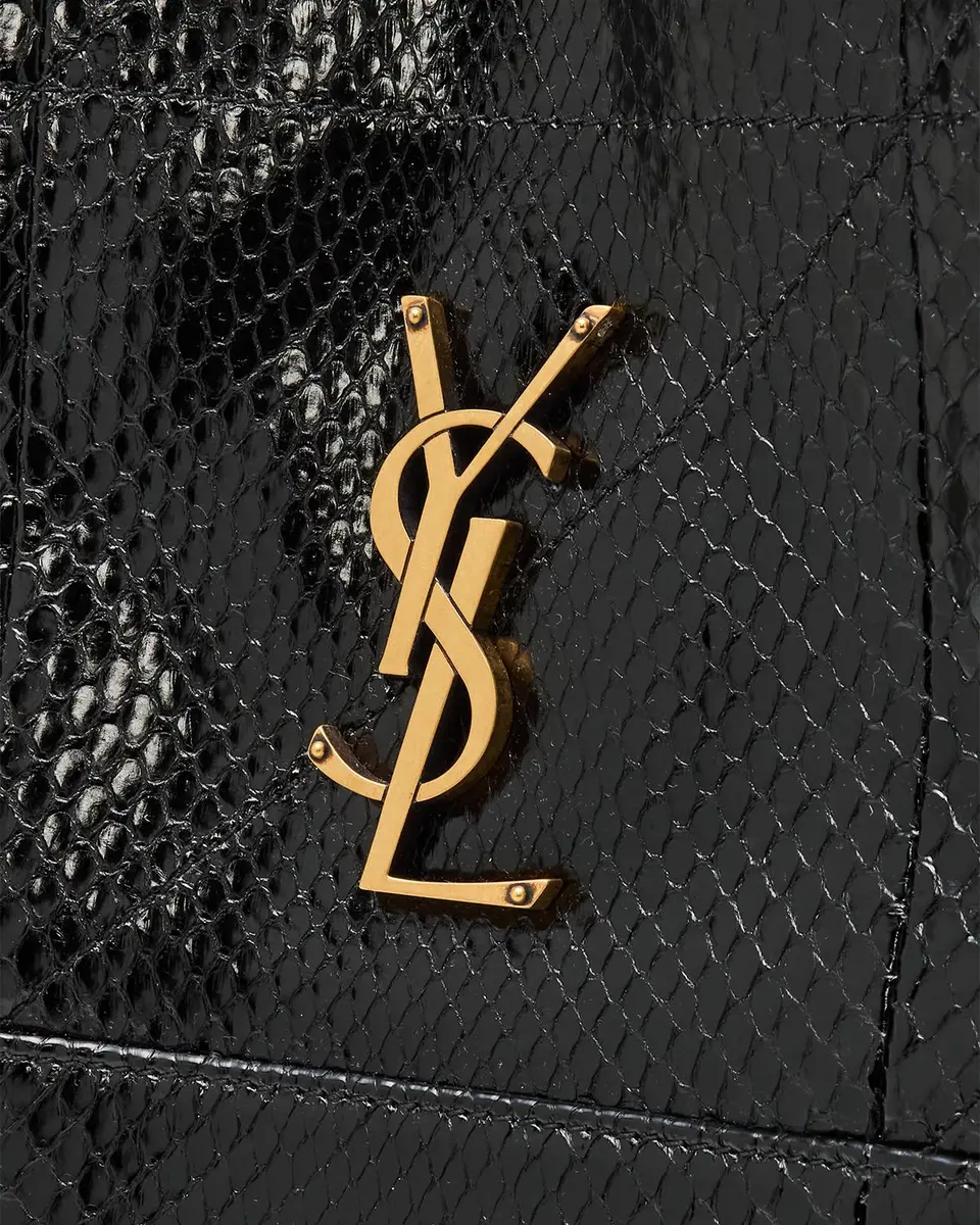 Saint Laurent Jamie Snakeskin Shopping Tote Bag | Thumbnail 6 Saint Laurent Jamie Snakeskin Shopping Tote Bag | Thumbnail 6