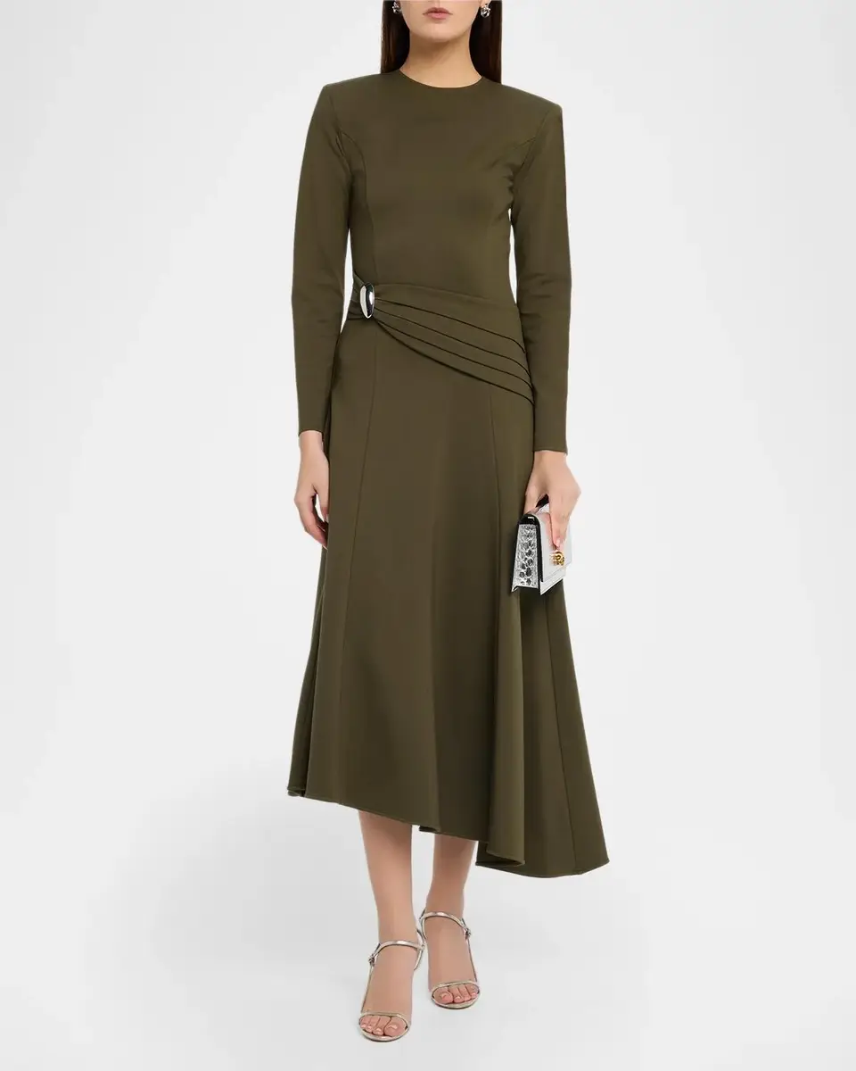 Kate Barton Marque Ann High-Low Midi Dress | Thumbnail 2 Kate Barton Marque Ann High-Low Midi Dress | Thumbnail 2