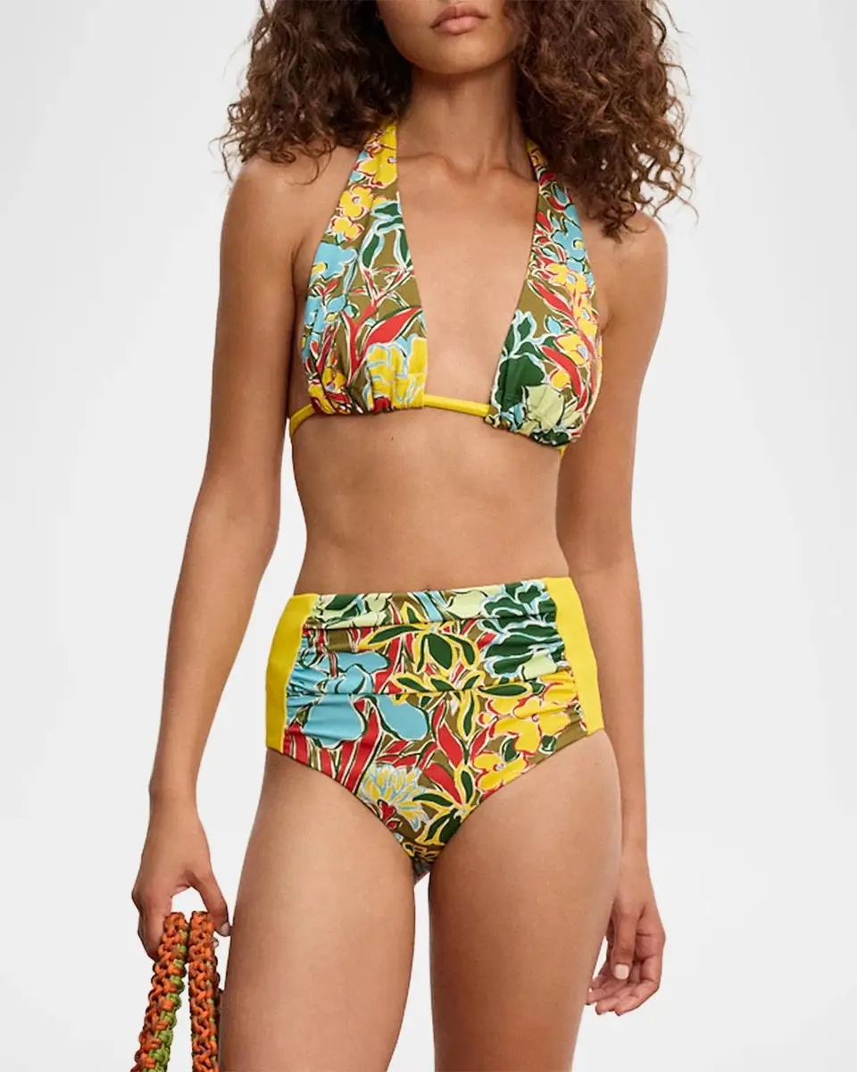 ALÉMAIS Solstice Floral Halter Bikini Top | Thumbnail 4 ALÉMAIS Solstice Floral Halter Bikini Top | Thumbnail 4