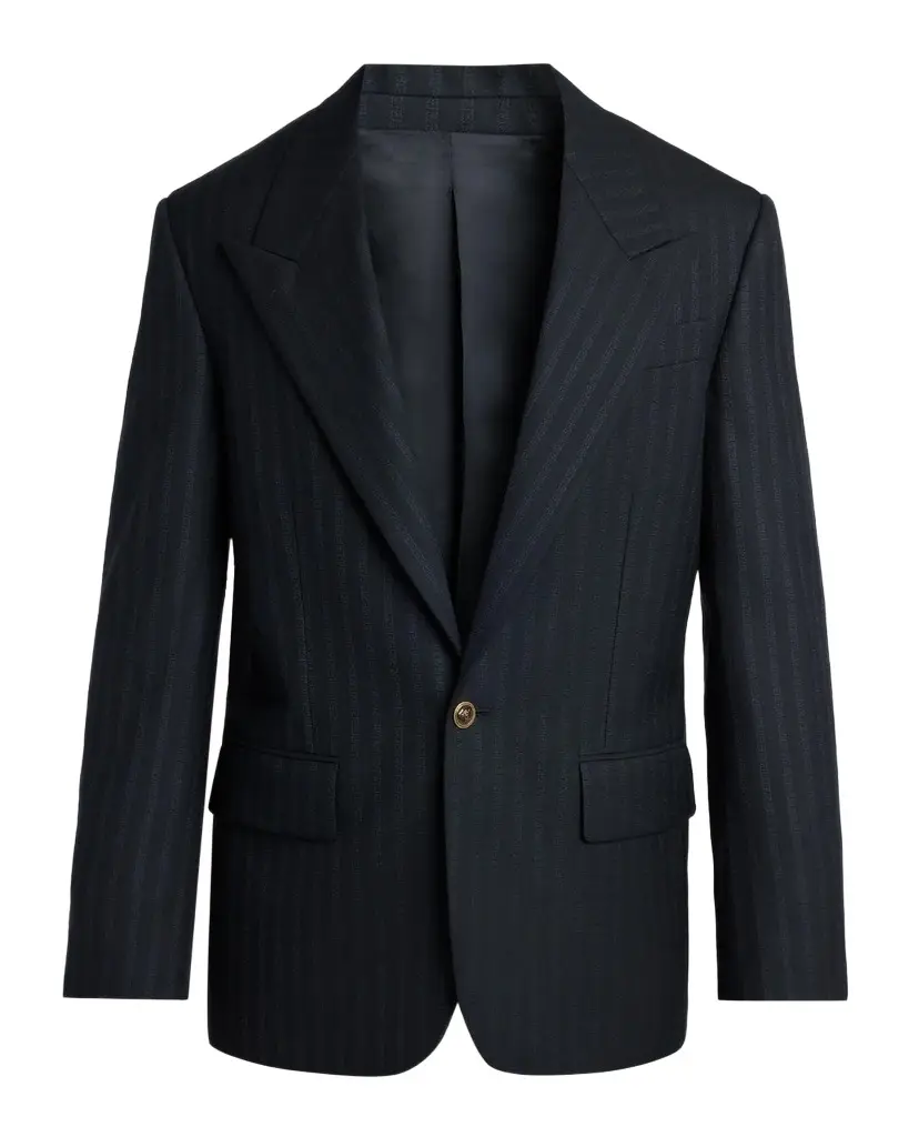 Versace Men's Pinstripe Wool-Mohair Blazer