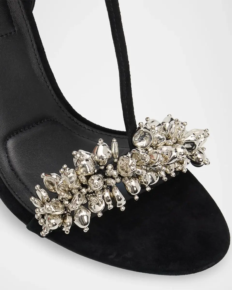 Simkhai Stacey 95MM Embellished Satin Sandals | Thumbnail 5