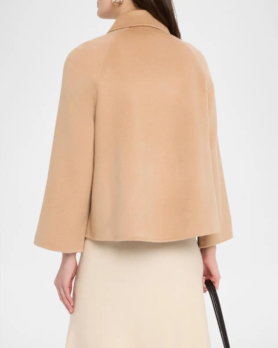 Neiman Marcus Cashmere Collection Double-Faced Cashmere Short Coat | Thumbnail 3 Neiman Marcus Cashmere Collection Double-Faced Cashmere Short Coat | Thumbnail 3