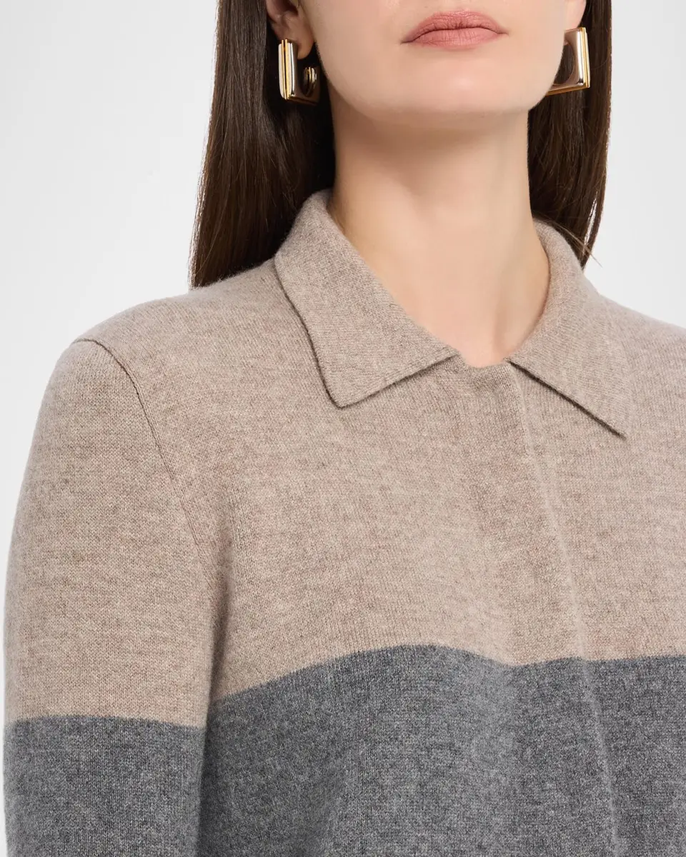 Neiman Marcus Cashmere Collection Cashmere Colorblock Sweater | Thumbnail 5 Neiman Marcus Cashmere Collection Cashmere Colorblock Sweater | Thumbnail 5
