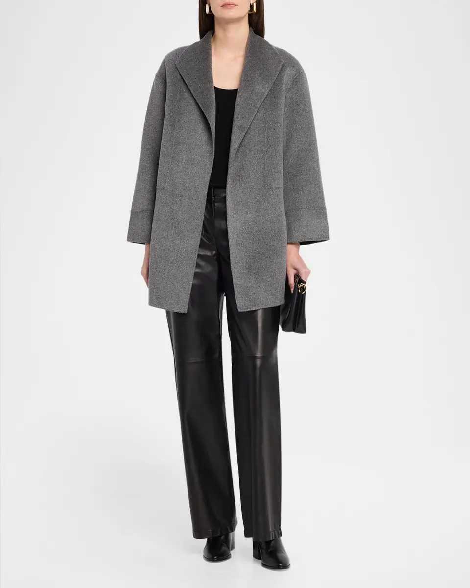 Neiman Marcus Cashmere Collection Double-Face Cashmere Cardigan | Thumbnail 2 Neiman Marcus Cashmere Collection Double-Face Cashmere Cardigan | Thumbnail 2