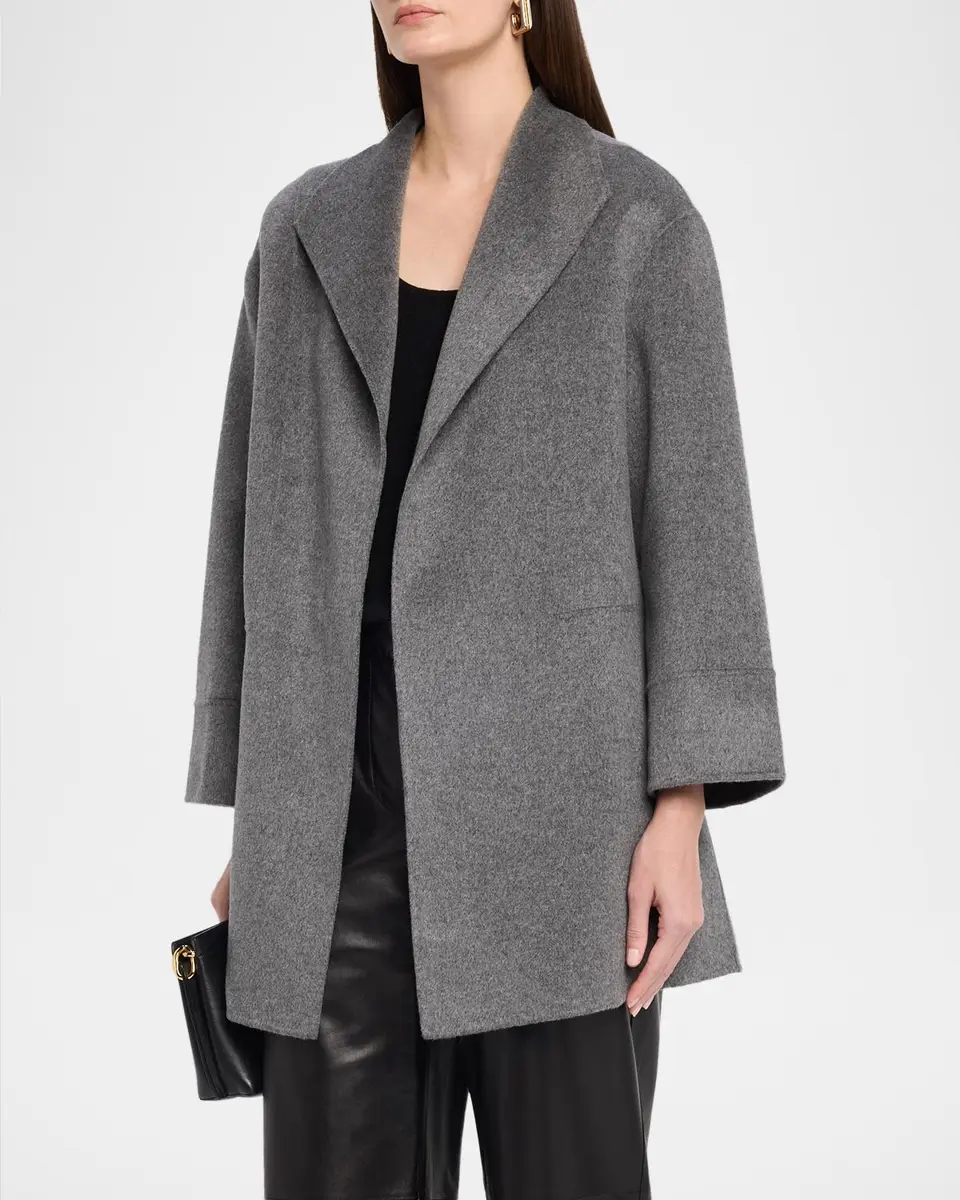 Neiman Marcus Cashmere Collection Double-Face Cashmere Cardigan | Thumbnail 4 Neiman Marcus Cashmere Collection Double-Face Cashmere Cardigan | Thumbnail 4