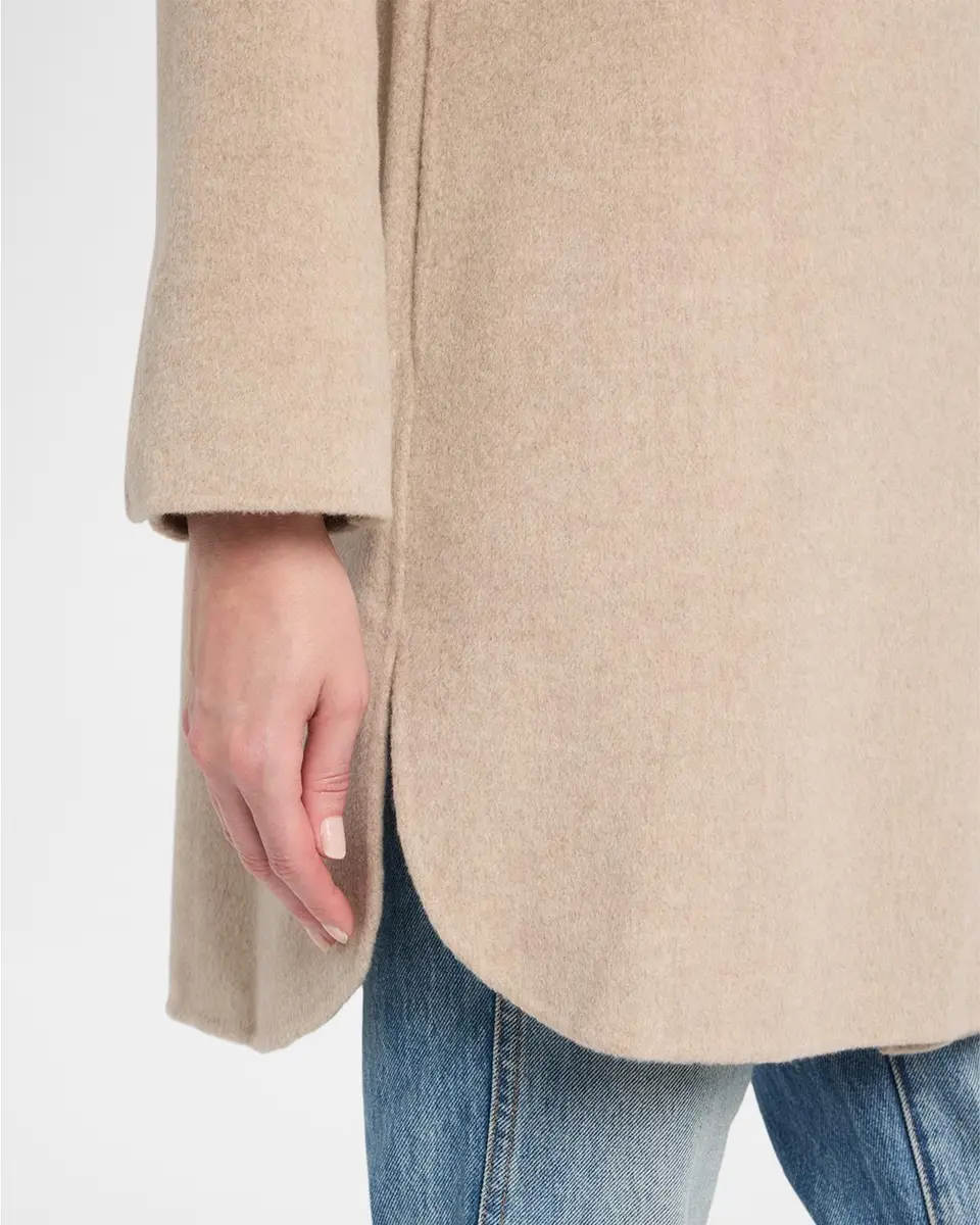 Neiman Marcus Cashmere Collection Double-Faced Cashmere Coat | Thumbnail 5