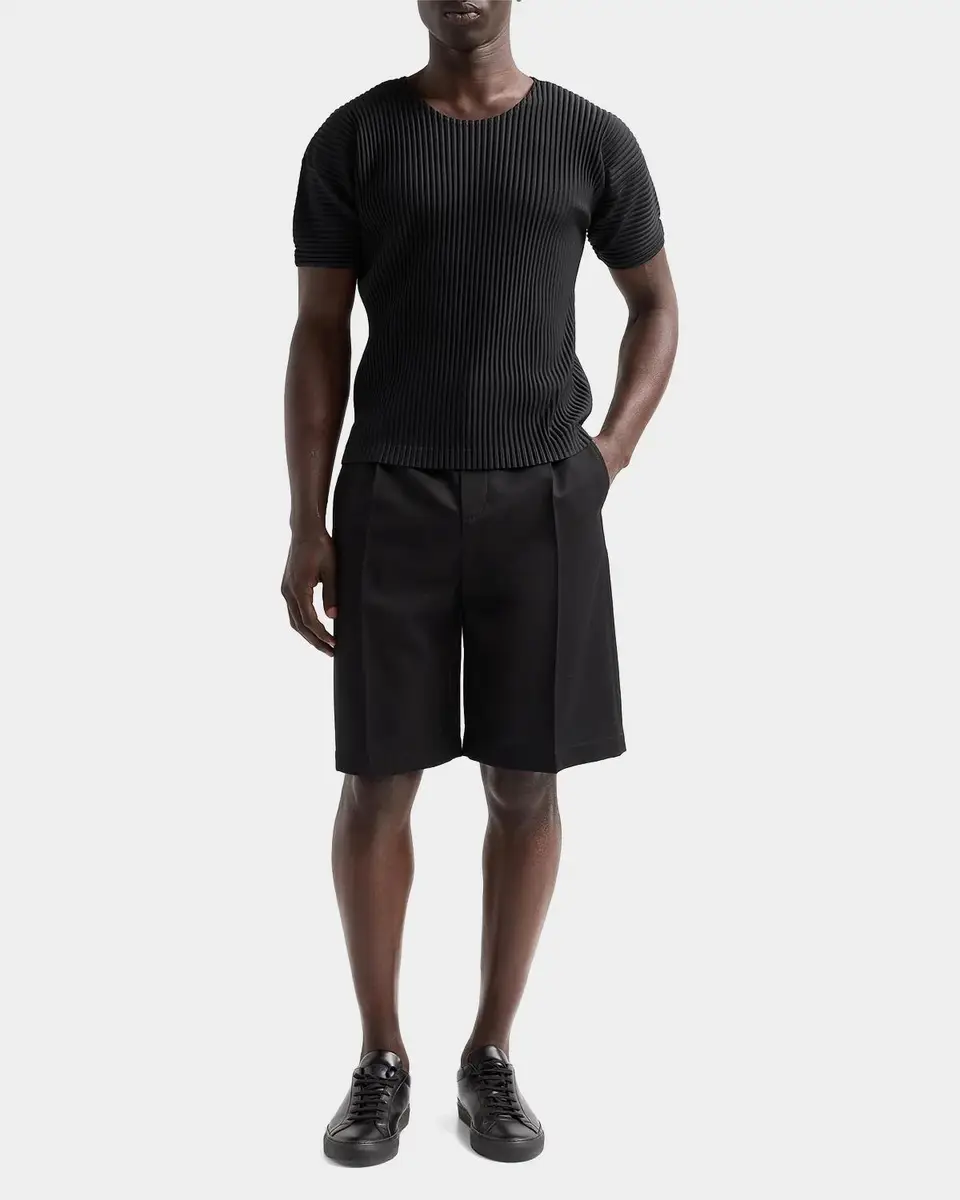 Homme Plissé Issey Miyake Men's Basic Knit Shirt | Thumbnail 2 Homme Plissé Issey Miyake Men's Basic Knit Shirt | Thumbnail 2