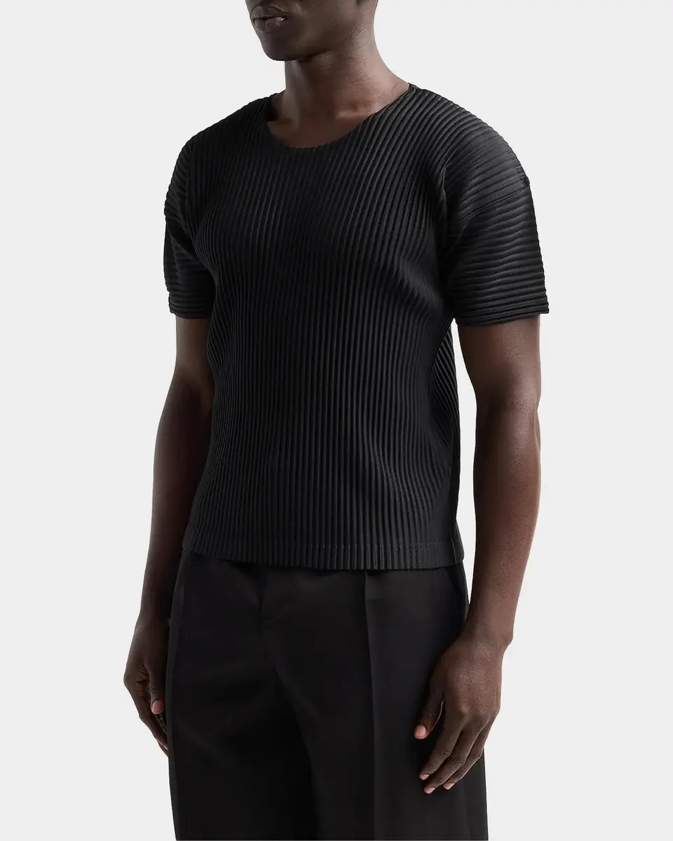 Homme Plissé Issey Miyake Men's Basic Knit Shirt | Thumbnail 4 Homme Plissé Issey Miyake Men's Basic Knit Shirt | Thumbnail 4
