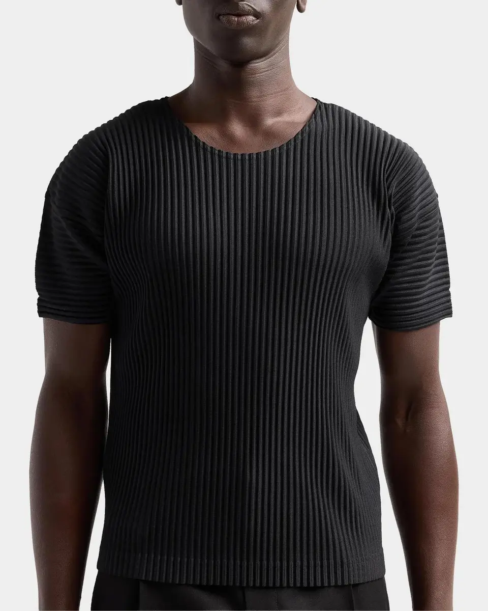 Homme Plissé Issey Miyake Men's Basic Knit Shirt | Thumbnail 5 Homme Plissé Issey Miyake Men's Basic Knit Shirt | Thumbnail 5