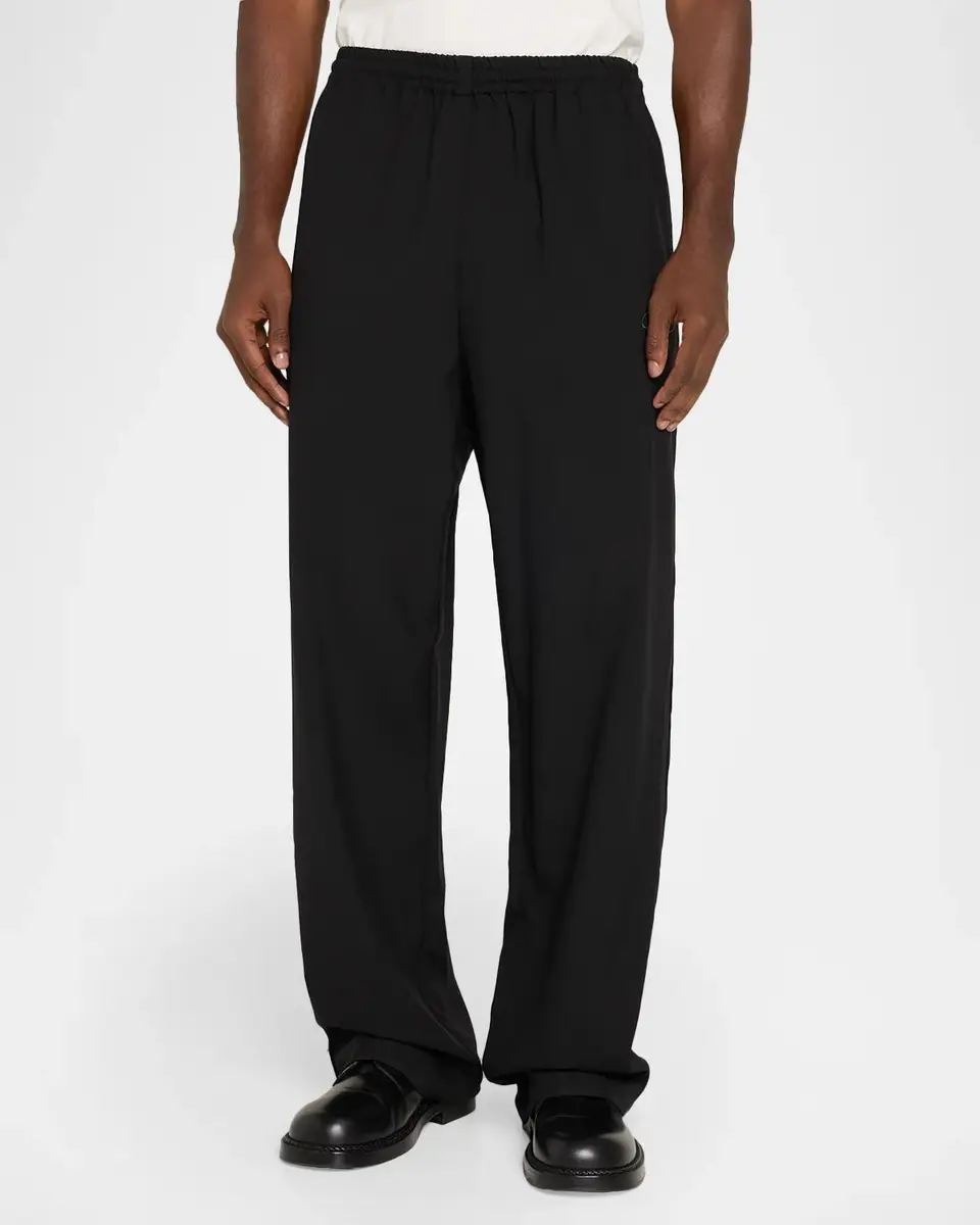 Willy Chavarria Men's Ruff Rider Solid Cotton Track Pants | Thumbnail 4 Willy Chavarria Men's Ruff Rider Solid Cotton Track Pants | Thumbnail 4