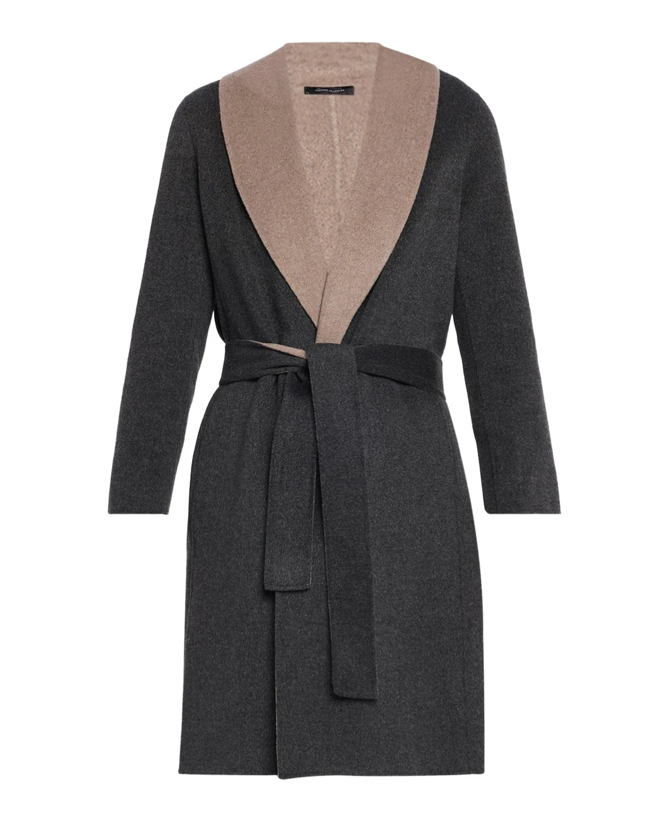Neiman Marcus Cashmere Collection Double-Face Cashmere Belted Coat