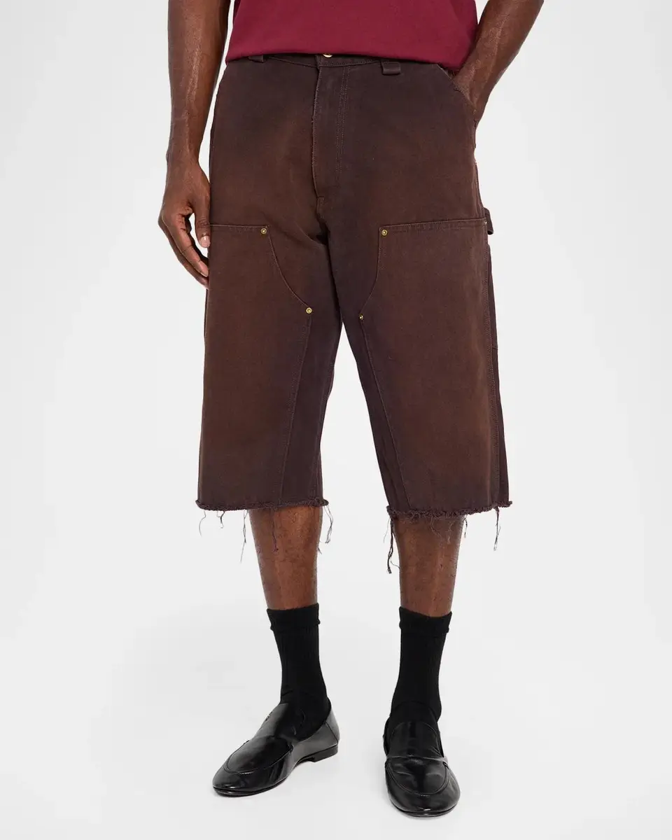 Willy Chavarria Men's Wide-Leg Carpenter Shorts | Thumbnail 4 Willy Chavarria Men's Wide-Leg Carpenter Shorts | Thumbnail 4