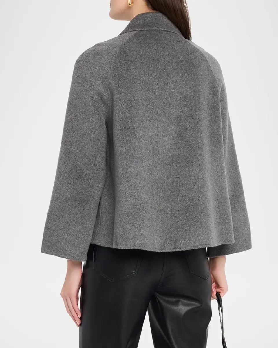 Neiman Marcus Cashmere Collection Double-Faced Cashmere Short Coat | Thumbnail 3 Neiman Marcus Cashmere Collection Double-Faced Cashmere Short Coat | Thumbnail 3