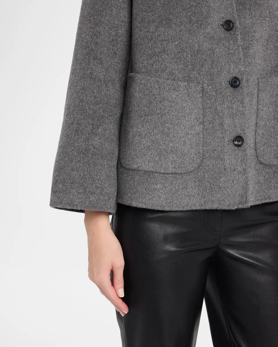Neiman Marcus Cashmere Collection Double-Faced Cashmere Short Coat | Thumbnail 5 Neiman Marcus Cashmere Collection Double-Faced Cashmere Short Coat | Thumbnail 5