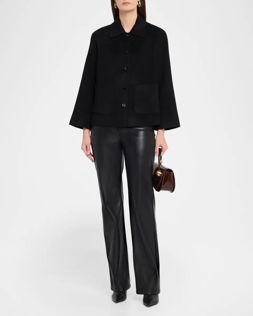 Neiman Marcus Cashmere Collection Double-Faced Cashmere Short Coat | Thumbnail 2 Neiman Marcus Cashmere Collection Double-Faced Cashmere Short Coat | Thumbnail 2