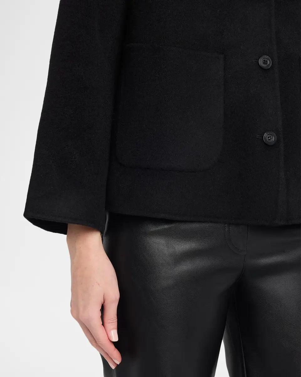 Neiman Marcus Cashmere Collection Double-Faced Cashmere Short Coat | Thumbnail 5 Neiman Marcus Cashmere Collection Double-Faced Cashmere Short Coat | Thumbnail 5