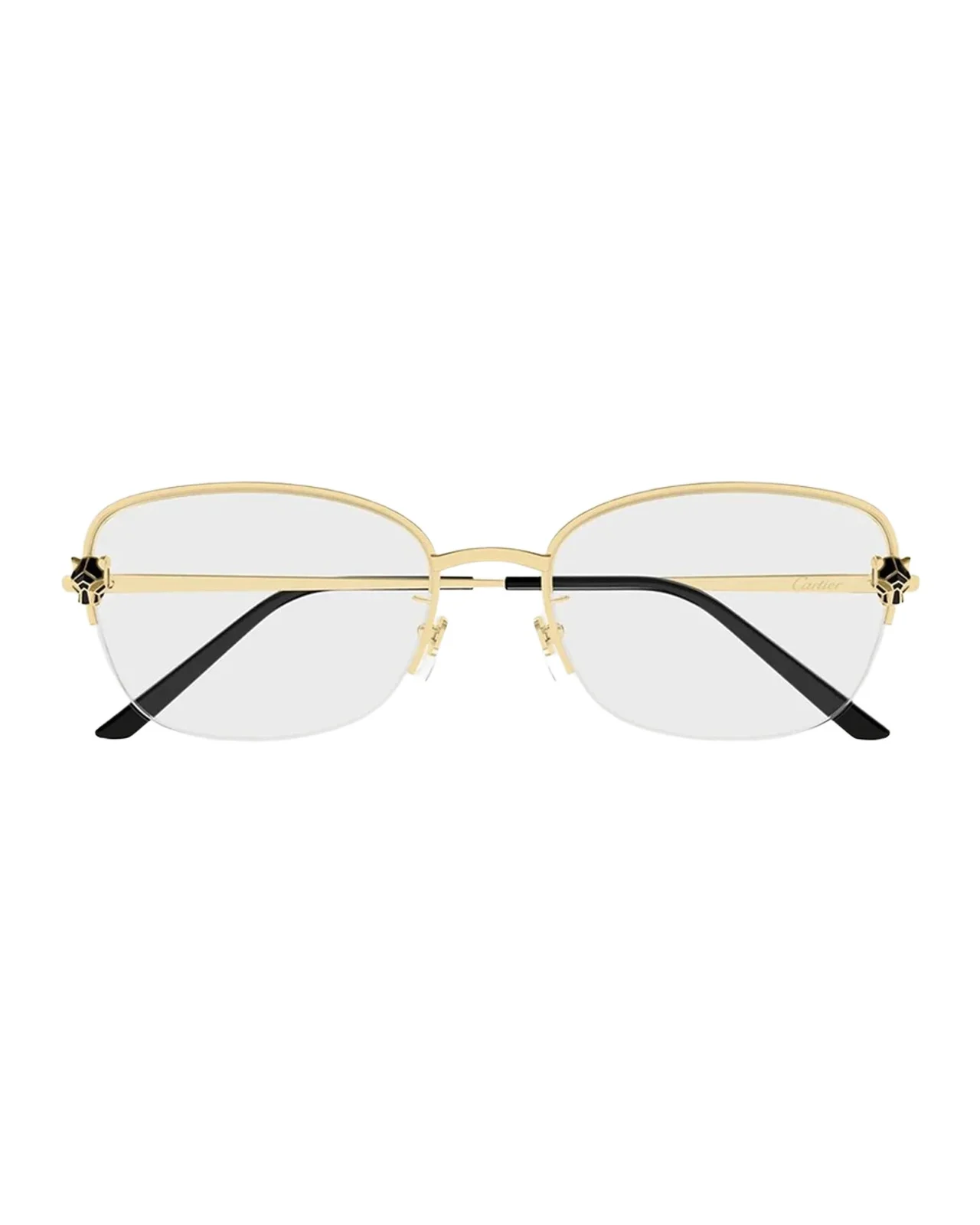 Cartier Panthère de 55MM 24K-Gold-Plated Optical Eyeglasses