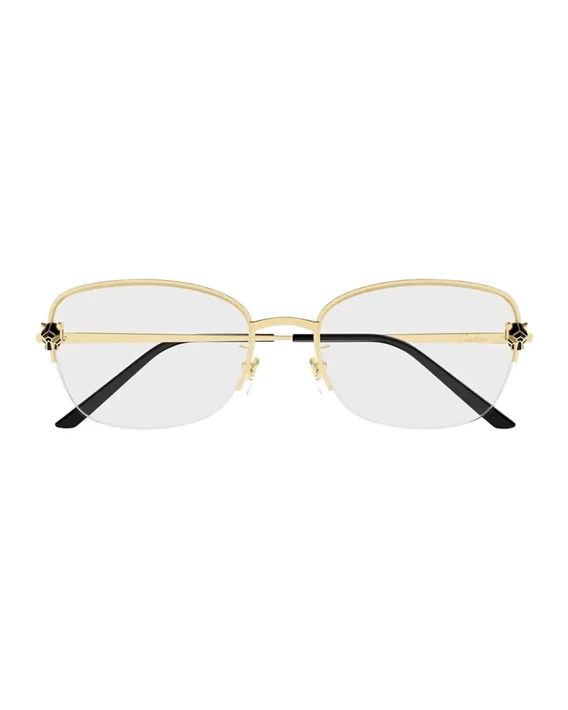 Panthère de 55MM 24K-Gold-Plated Optical Eyeglasses