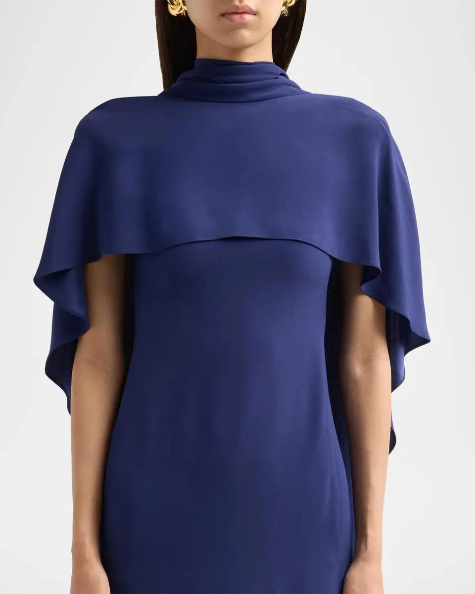 Alberta Ferretti Enver Draped Satin Gown | Thumbnail 5