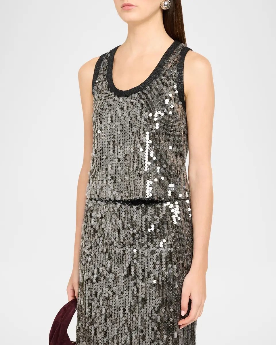 Ramy Brook Lexi Sequined Top | Thumbnail 4