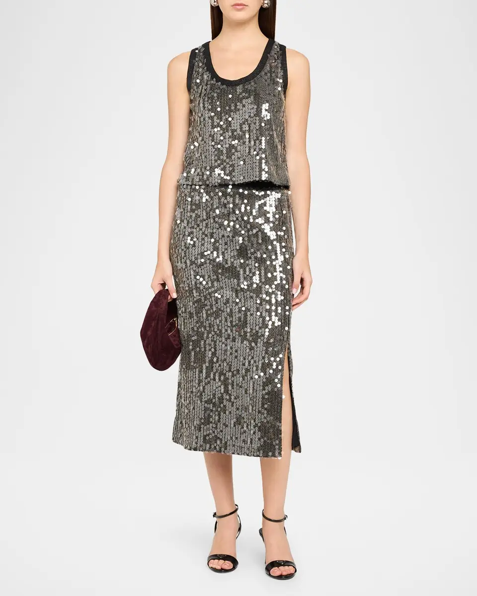 Ramy Brook Annita Sequin Midi Skirt | Thumbnail 2 Ramy Brook Annita Sequin Midi Skirt | Thumbnail 2