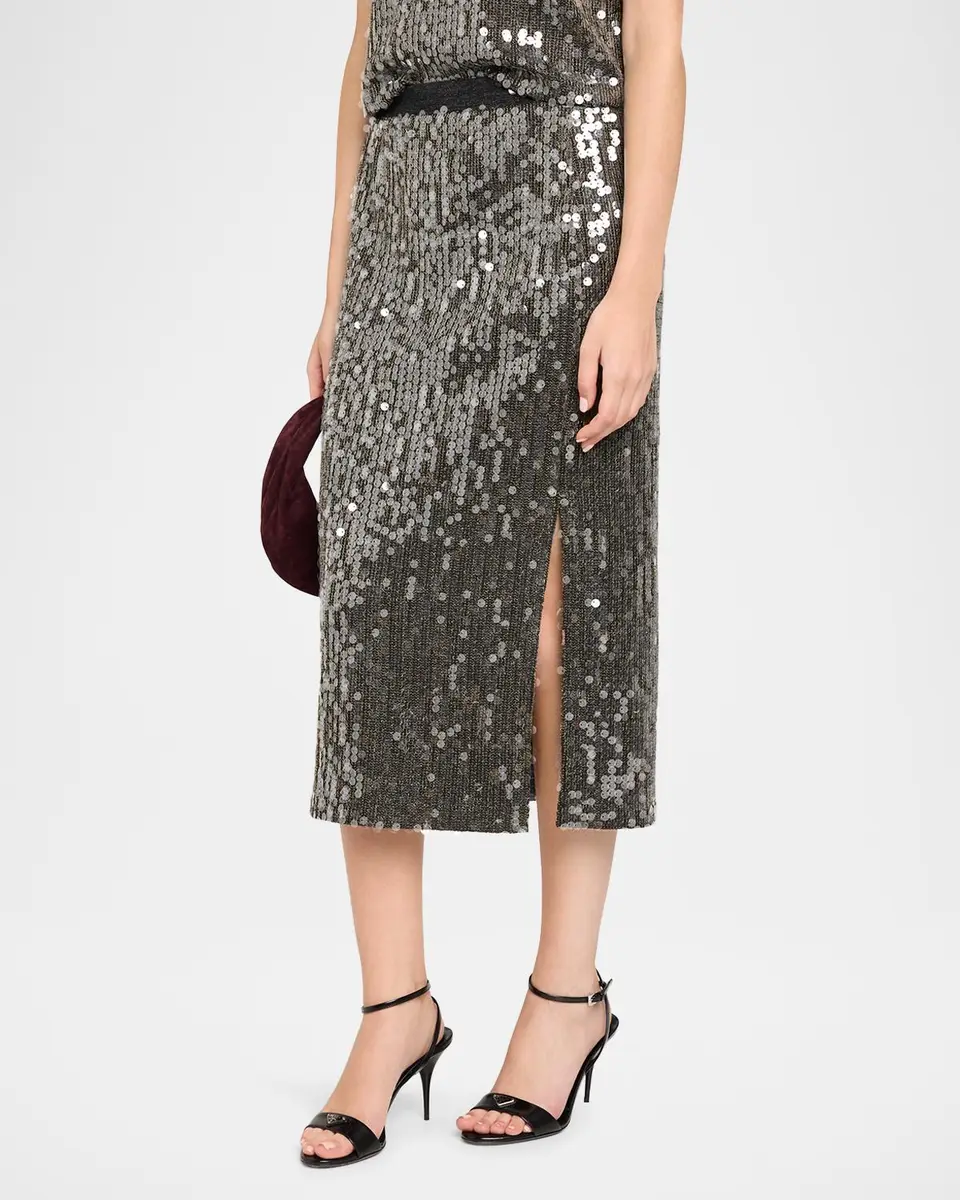 Ramy Brook Annita Sequin Midi Skirt | Thumbnail 4 Ramy Brook Annita Sequin Midi Skirt | Thumbnail 4