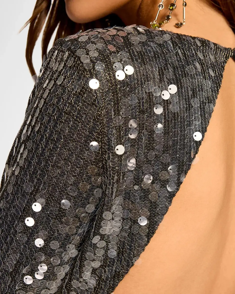 Ramy Brook Lola Sequined Long-Sleeve Mini Dress | Thumbnail 5 Ramy Brook Lola Sequined Long-Sleeve Mini Dress | Thumbnail 5