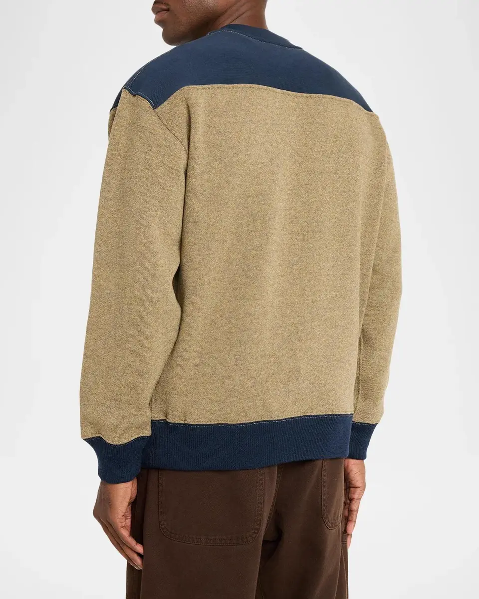 JW Anderson Men's Wool-Blend Half-Zip Sweatshirt | Thumbnail 3