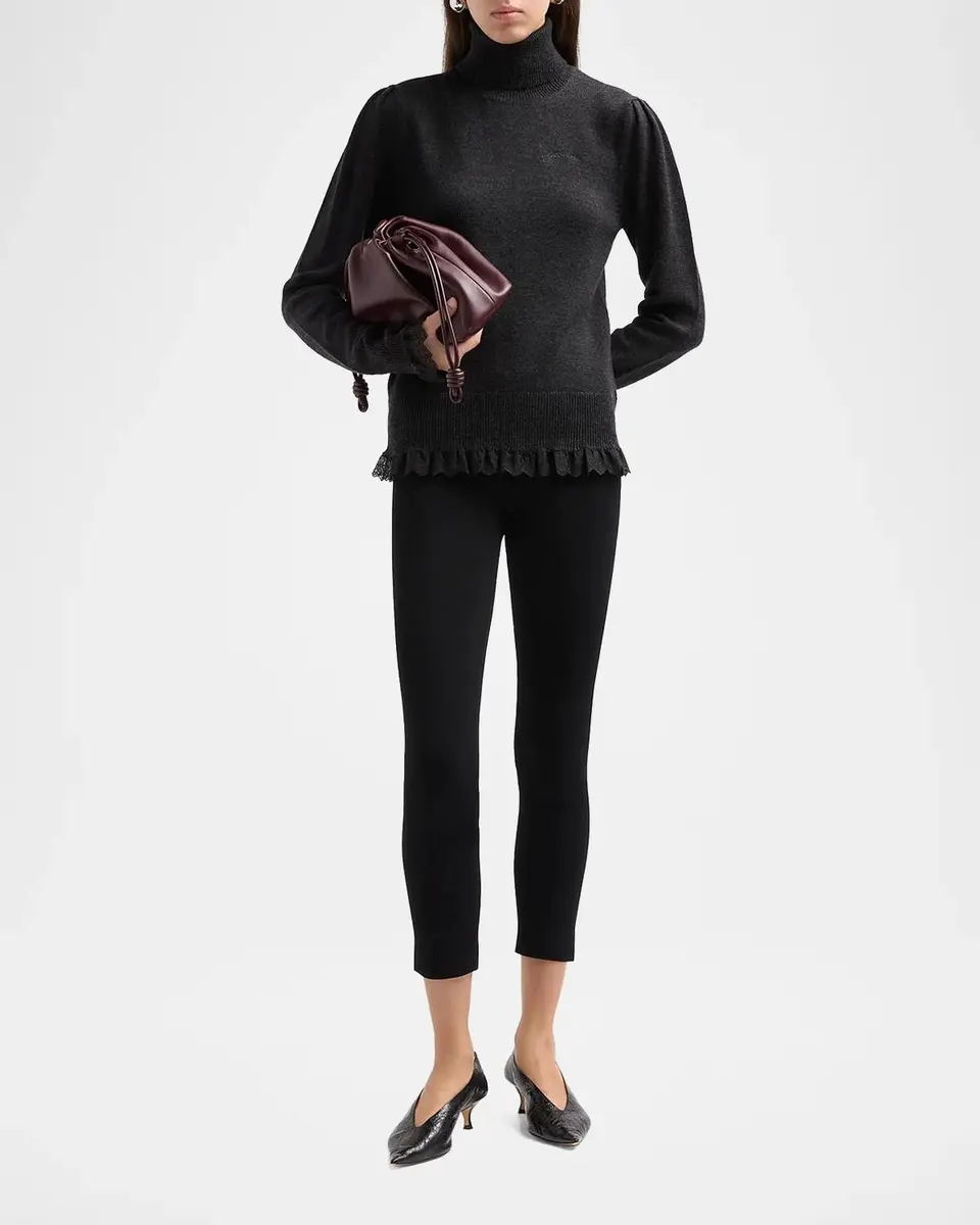 Ganni Merino Wool Turtleneck Sweater | Thumbnail 2 Ganni Merino Wool Turtleneck Sweater | Thumbnail 2