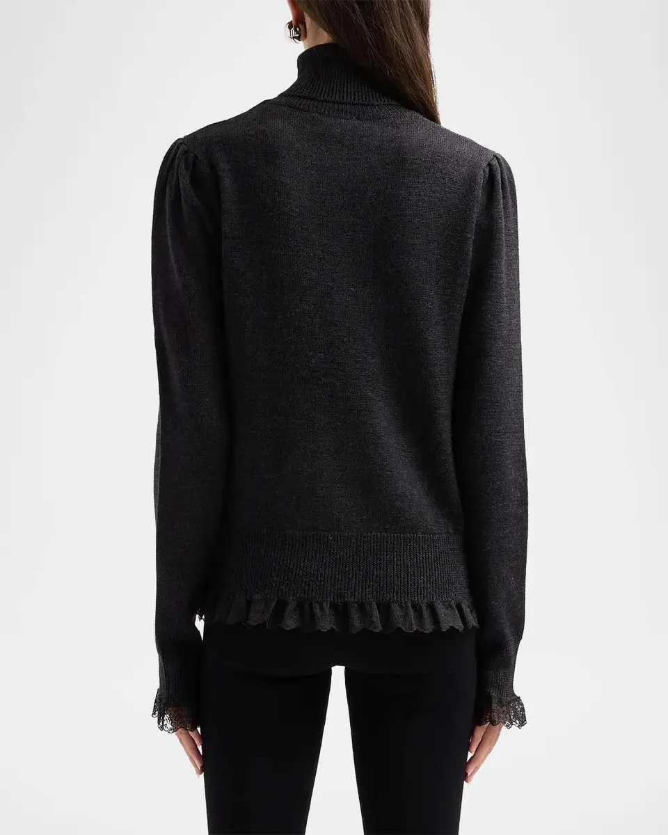 Ganni Merino Wool Turtleneck Sweater | Thumbnail 3 Ganni Merino Wool Turtleneck Sweater | Thumbnail 3