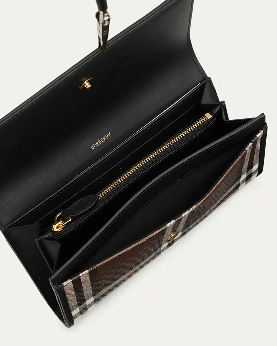 Burberry Halton Check Cotton Wallet | Thumbnail 4 Burberry Halton Check Cotton Wallet | Thumbnail 4