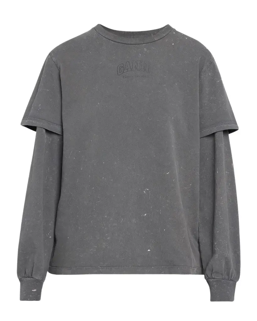 Heavy Jersey Double Sleeve Cotton Top Heavy Jersey Double Sleeve Cotton Top