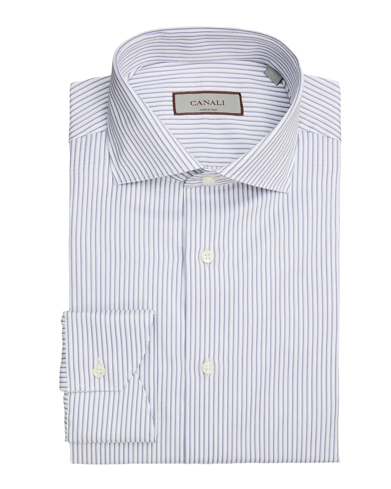 Men's Striped Cotton Dress Shirt