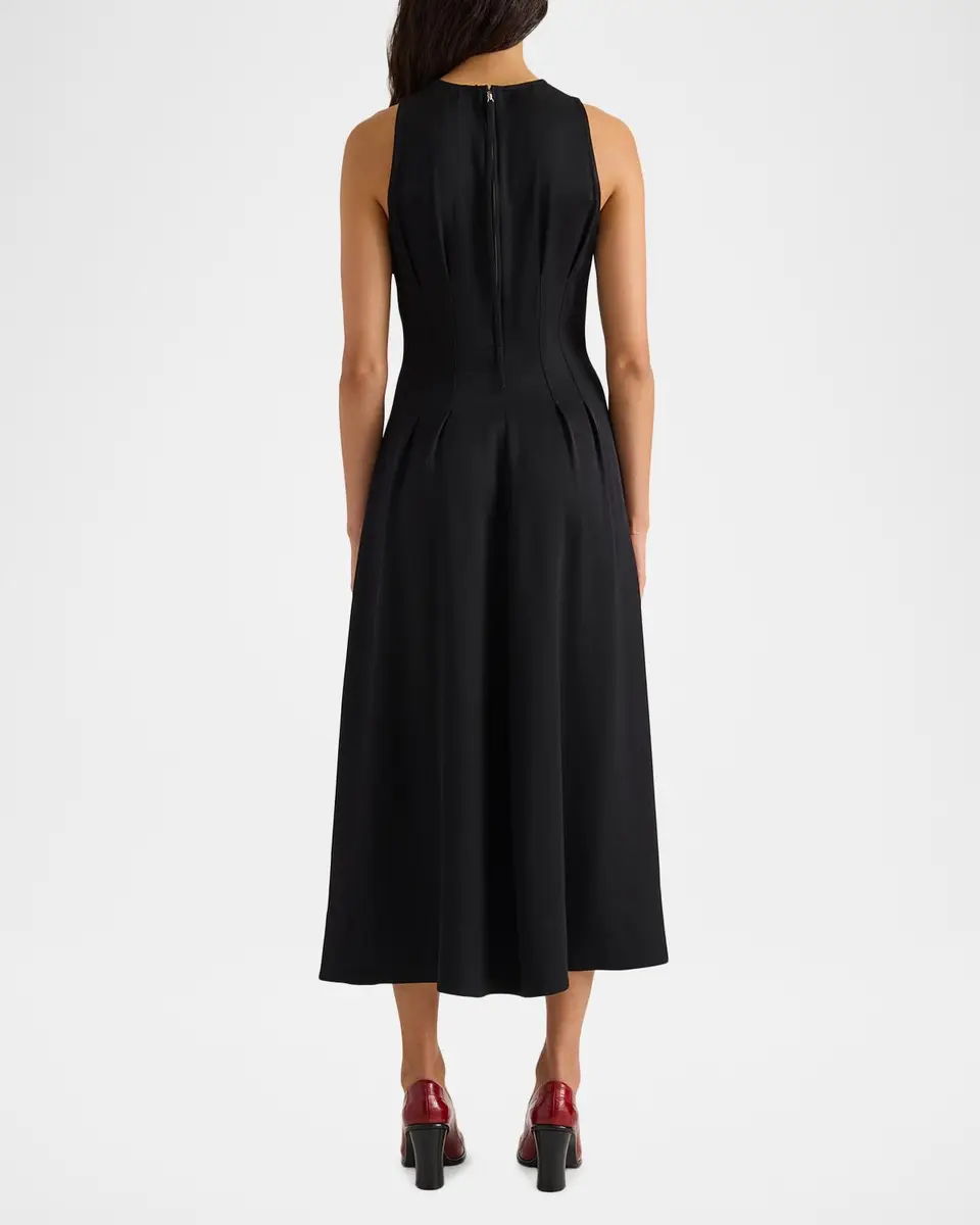 Proenza Schouler Bronwyn Pleated Midi Dress | Thumbnail 3 Proenza Schouler Bronwyn Pleated Midi Dress | Thumbnail 3