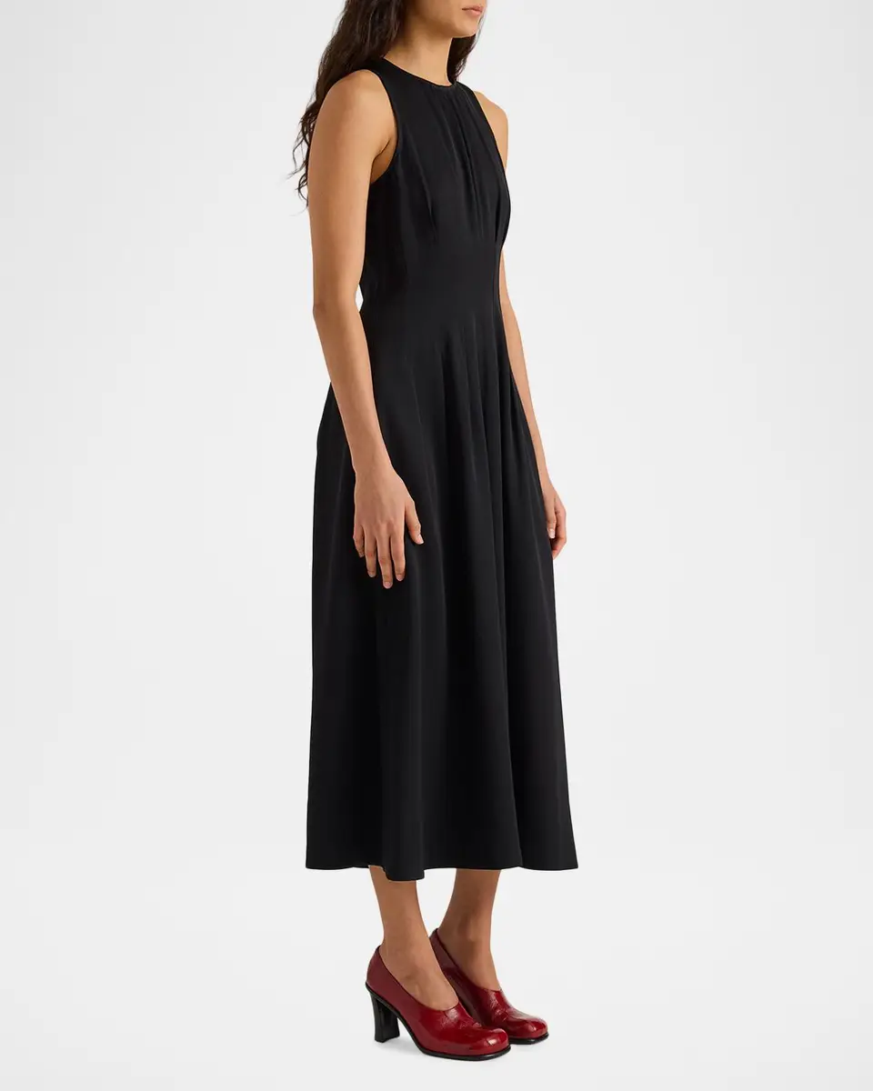 Proenza Schouler Bronwyn Pleated Midi Dress | Thumbnail 4 Proenza Schouler Bronwyn Pleated Midi Dress | Thumbnail 4