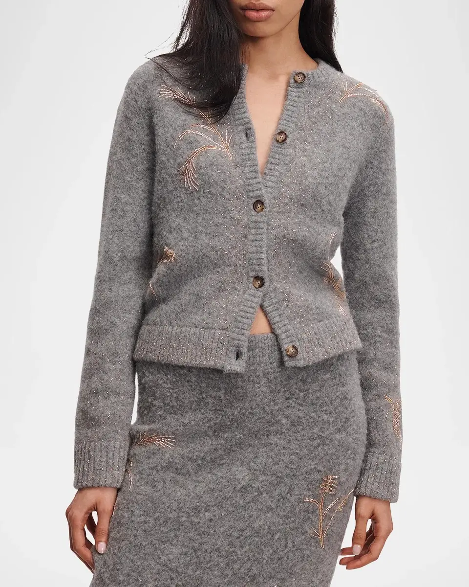 rag & bone Iris Beaded Wool-Blend Cardigan | Thumbnail 4 rag & bone Iris Beaded Wool-Blend Cardigan | Thumbnail 4