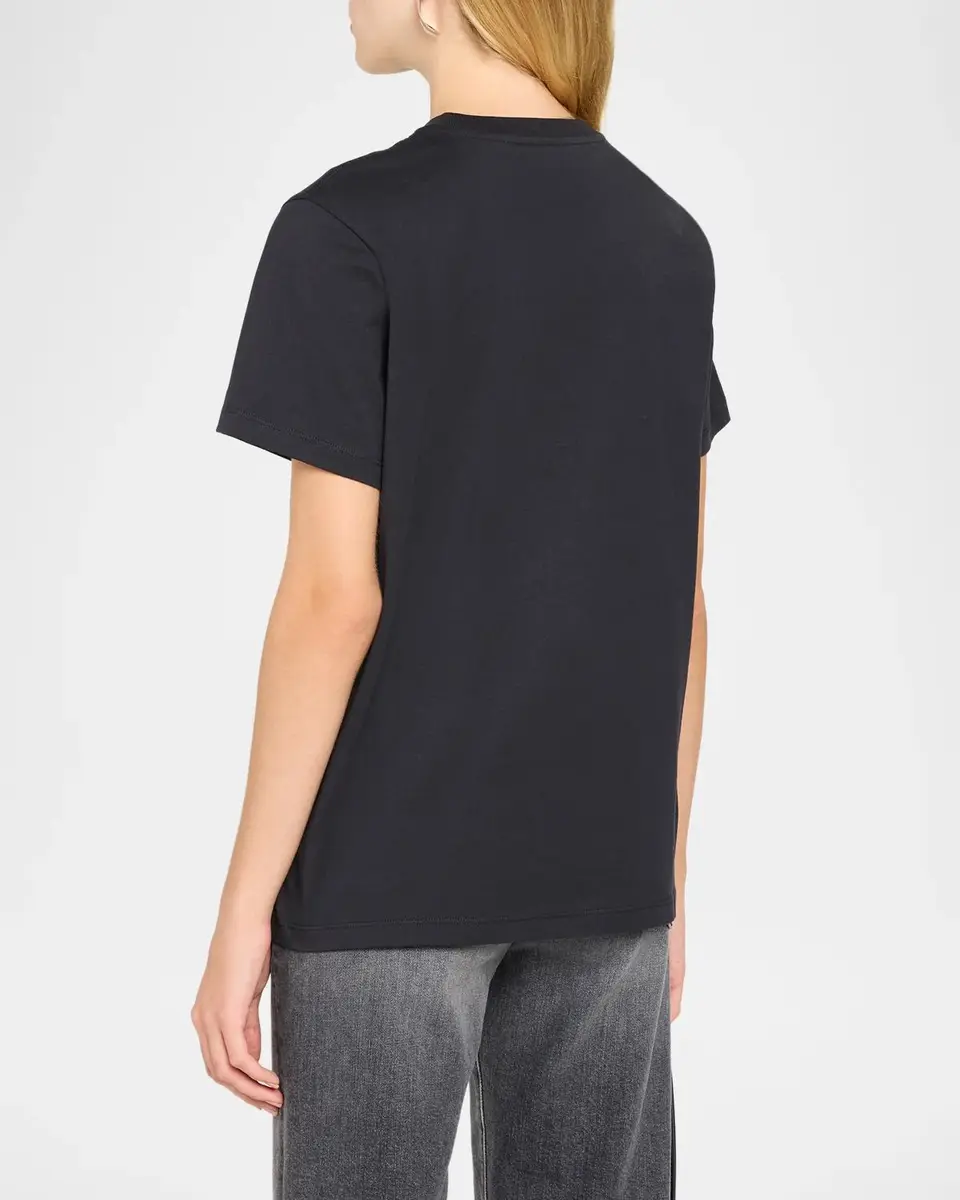 Ganni Flower Print Relaxed Crewneck T-Shirt | Thumbnail 3 Ganni Flower Print Relaxed Crewneck T-Shirt | Thumbnail 3