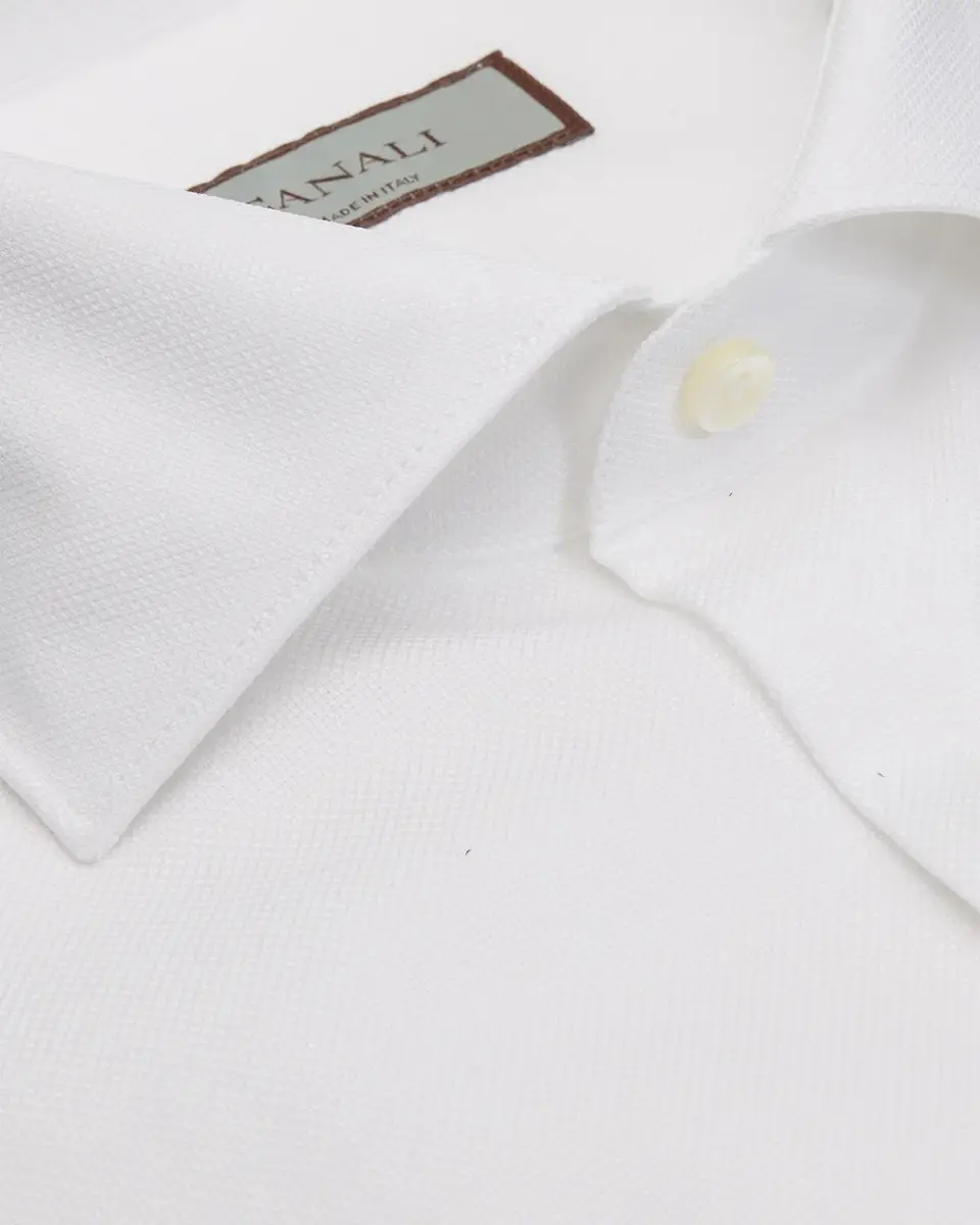 Canali Men's Textured Cotton Dress Shirt | Thumbnail 2 Canali Men's Textured Cotton Dress Shirt | Thumbnail 2