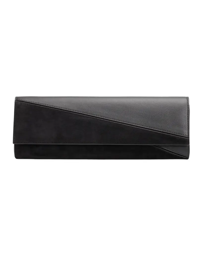 Proenza Schouler Hex Leather & Suede Clutch