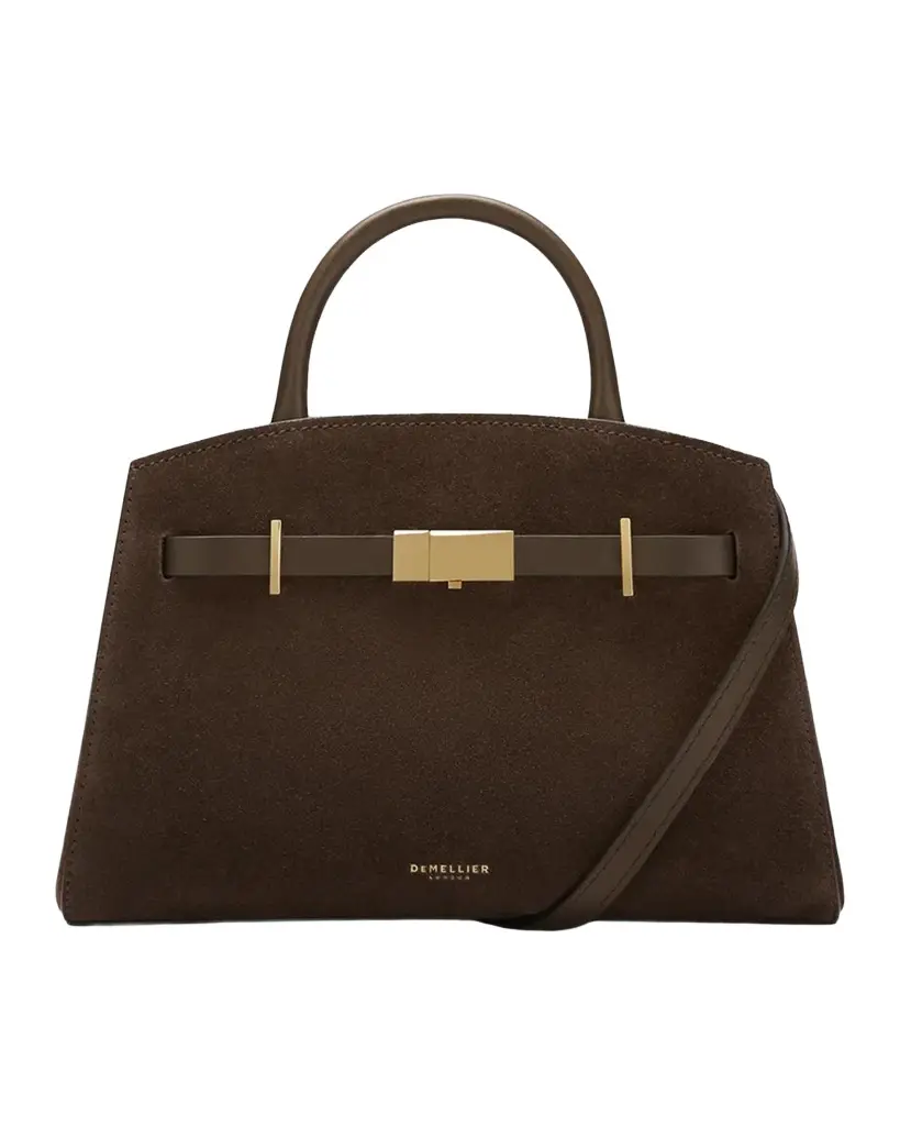 DeMellier The Small Hudson Suede Top-Handle Bag